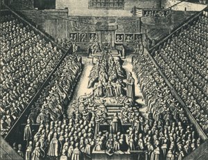 The Trial of the Earl of Strafford in Westminster Hall, 1641, 1947 by Wenceslaus Hollar