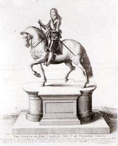 The Statue of King Charles I at Charing Cross by Wenceslaus Hollar