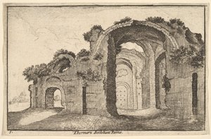 Ruins of the Baths of Diocletian by Wenceslaus Hollar
