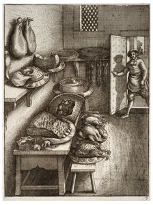Town and country mouse by Wenceslaus Hollar