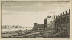 View of Lambeth Palace from the River at Whitehall Stairs by Wenceslaus Hollar