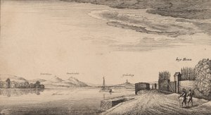 View of Lewenberg by Wenceslaus Hollar