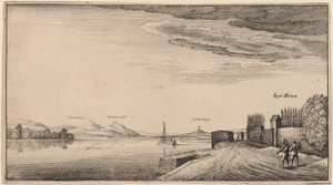 View of Lewenberg by Wenceslaus Hollar