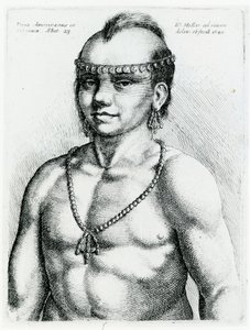 Virginian Indian by Wenceslaus Hollar