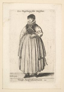 Unmarried Woman from Strasbourg by Wenceslaus Hollar