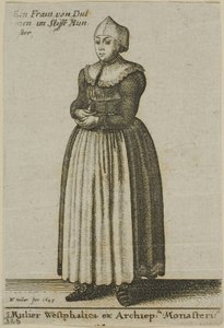 Woman of Westphalia by Wenceslaus Hollar