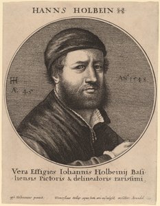 Hans Holbein the Younger by Wenceslaus Hollar after Hans Holbein the Younger