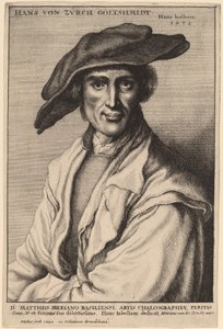 Hans von Zurch, Goldsmith by Wenceslaus Hollar after Hans Holbein the Younger