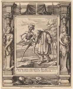 Old Man by Wenceslaus Hollar after Hans Holbein the Younger after Abraham van Diepenbeeck