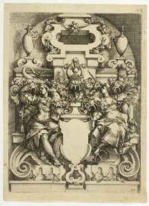 Fantastic Architecture, plate 36 (later 44, and 125) from Architectura by Wendel Dietterlin