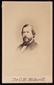 Portrait of Dr. Charles Mayer Wetherill, 1825-1871, 1864 by Wenderoth and Taylor