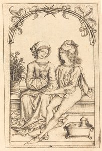 The Lovers by Wenzel von Olmutz after Master of the Housebook