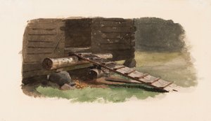 Footbridge to the Barn by Werner Holmberg