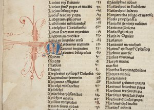 Fol 6 verso (detail), Fasciculus Temporum