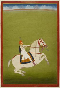 Mounted Rajput by West Indian School