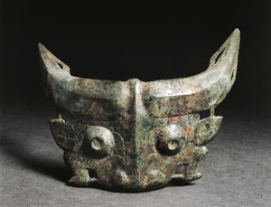 Ritual Mask Depicting Taotie, Western Zhou Dynasty, China by Western Zhou Dynasty Chinese School