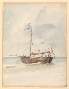 A Dutch Barge, August 20, 1887 by Whitney Warren Jr.