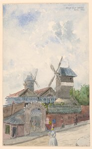 Moulin de la Galette, Paris, April 1887 by Whitney Warren Jr.