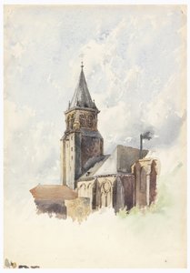 Saint Germain-des-Prés, Paris, ca. 1887 by Whitney Warren Jr.