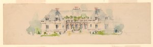 Elevation of Mansion by Whitney Warren Jr.