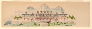 Elevation of Mansion by Whitney Warren Jr.