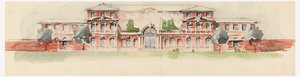 Hearst School for Girls: The Elevation of the Main Building by Whitney Warren Jr.
