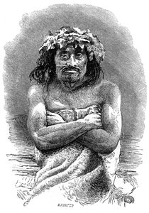 Indigenous Person of Vancouver Island, British Columbia by Whymper