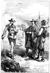 Samuel Gortons landing in America