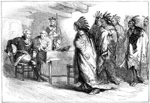 Visit of Pontiac and the Indians to Major Gladwin, 1763