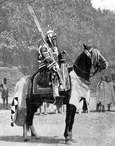 Royal bodyguard in ancient armour, northern Nigeria