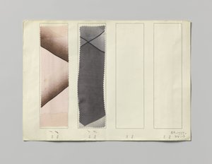 Sample with Printed Silk, Design Diana