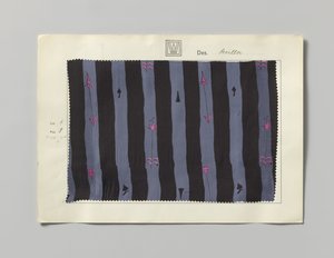 Sample with Printed Silk, Design Sevilla