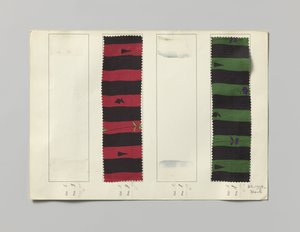 Sample with printed silk, design Sevilla