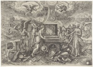 The Power of Peace, 1577 (title on object) Allegories on the Renewed Period of Peace in the Netherlands (series title) by Wierix