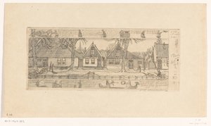 The peasant neighborhood, Edam by Wijnand Otto Jan Nieuwenkamp (signed by artist)