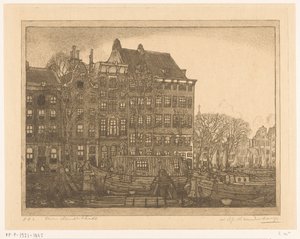 Houses on Prins Hendrikkade in Amsterdam