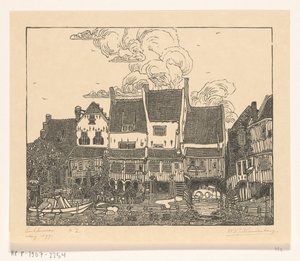 Houses at the Harbor of Enkhuizen