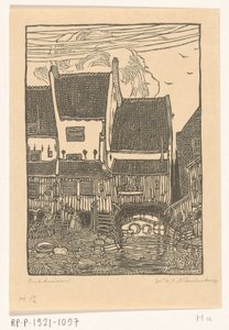 Houses at the harbor of Enkhuizen