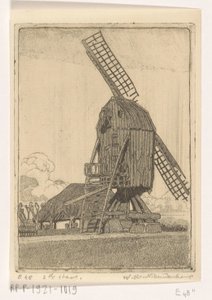 Windmill with Two Blades near Bennekom