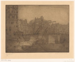 Montelbaanstoren, Amsterdam by Wijnand Otto Jan Nieuwenkamp (signed by artist)