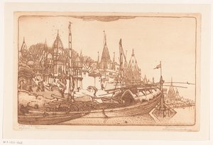 Ship with Firewood on the Banks of the Ganges in Benares