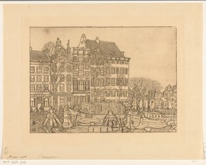Houses on Prins Hendrikkade in Amsterdam