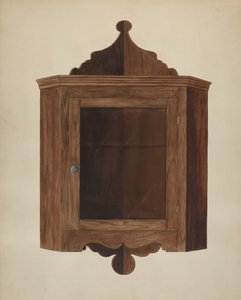 Hanging Corner Cupboard by Wilbur M Rice