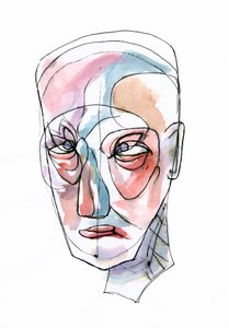 Expressive Abstract Face by Wildemar Doomgriever