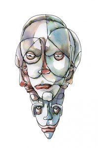 Multiple Abstract Faces