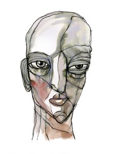 Thoughtful Modern Face by Wildemar Doomgriever