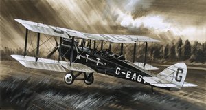 A De Havilland DH98 of Aircraft Transport & Travel Ltd. by Wilf (20th century) Hardy
