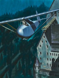Glider Escape from Colditz Castle by Wilf (20th century) Hardy