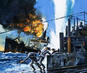 Men and Machines: Q-Ships by Wilf (20th century) Hardy