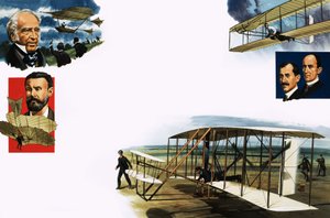 Montage of Flying Firsts by Wilf (20th century) Hardy